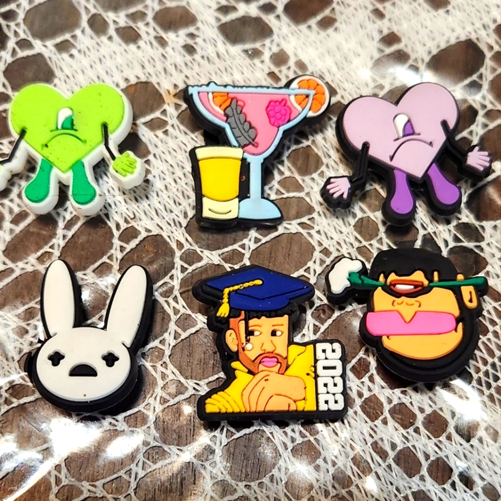 Bundle Bad Bunny Croc Charms New
